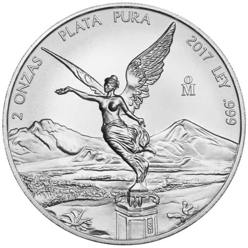 2017 2 oz Mexican Silver Libertad Coin (BU)