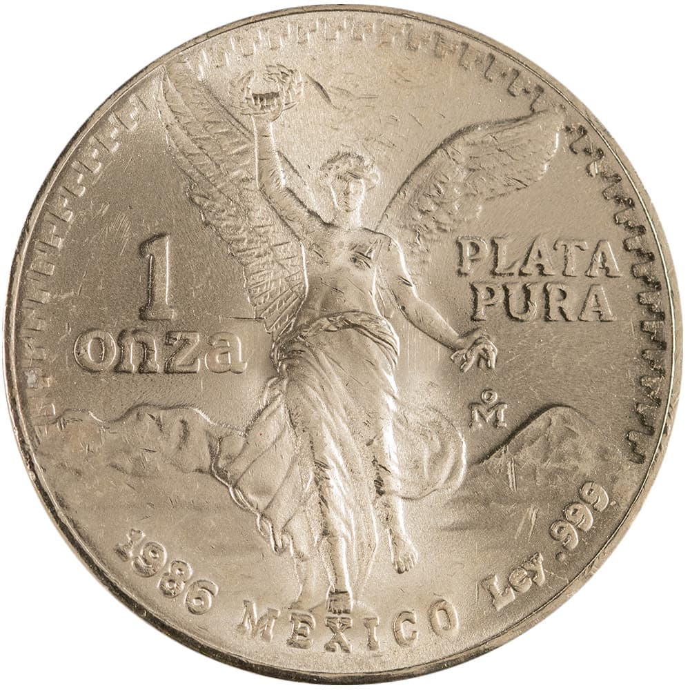 1986 1 oz Mexican Silver Libertad Coin