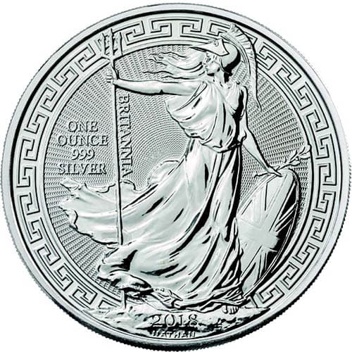 2018 1 oz British Silver Oriental Border Britannia Coin (BU)