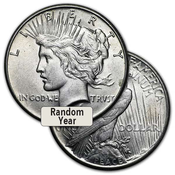 Money Metals Exchange Peace Dollar Almost Uncirculated, 90 Silver