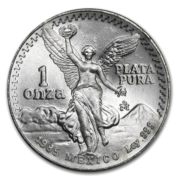 1985 Mexican Libertad - 1 Troy Oz, .999 Pure Silver