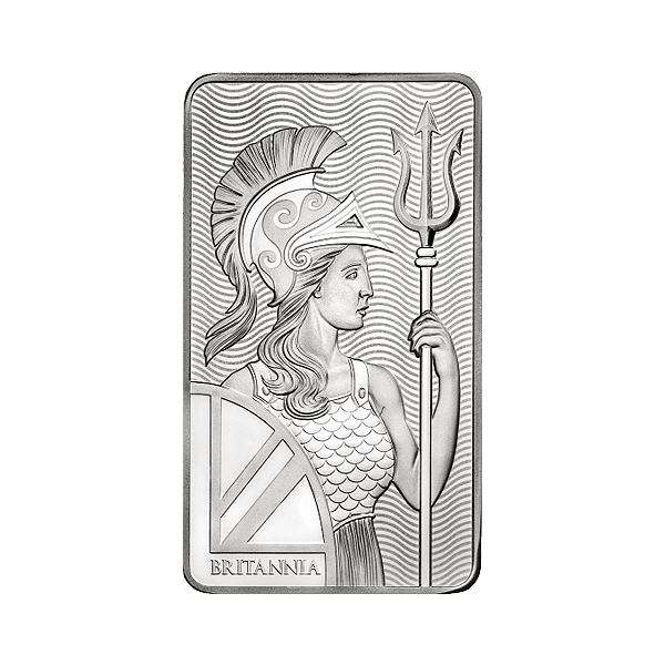 10 oz Silver Bar – Britannia (New)