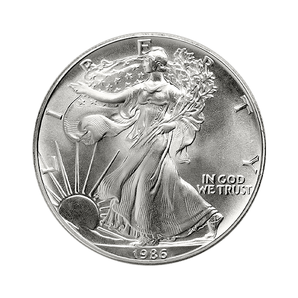 1986 1 oz American Silver Eagle Coin BU