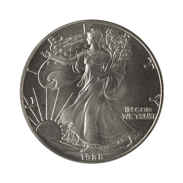 1988 1 oz American Silver Eagle Coin BU
