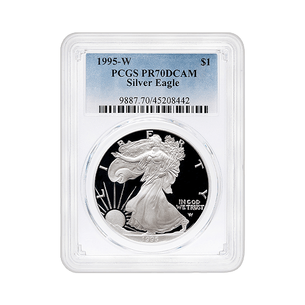 1995-W 1 oz Proof American Silver Eagle Coin (PCGS PR70)