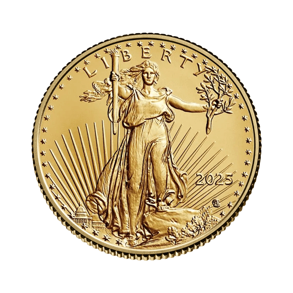 2025 1/10 oz American Gold Eagle Coin BU