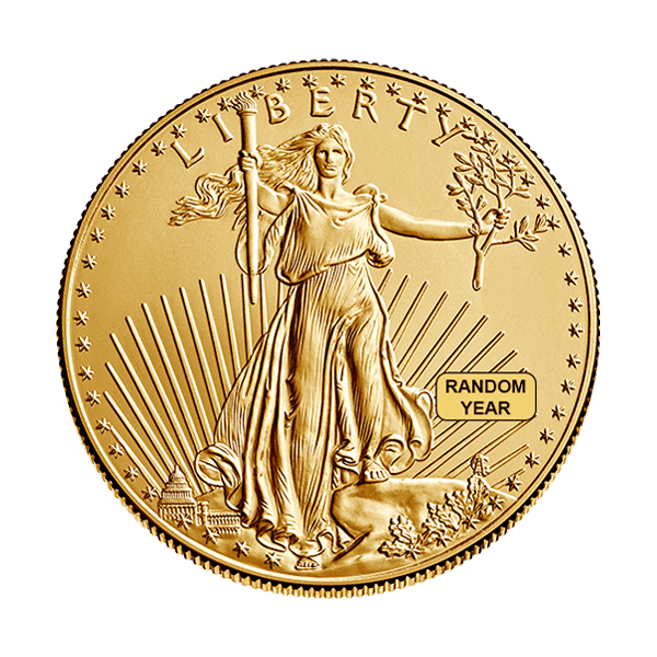 ½ oz American Gold Eagle Coin (Random Year)