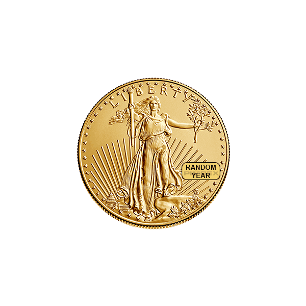1/10 oz American Gold Eagle Coin (Random Year)