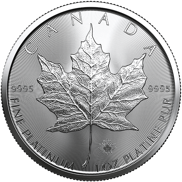 1 oz Canadian Platinum Maple Leaf Coin (Random Year)