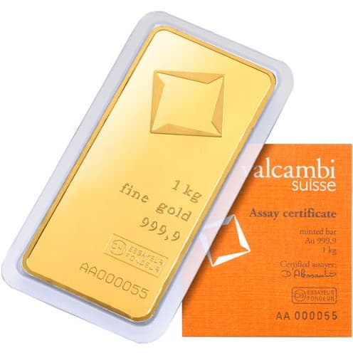 1 Kilo Valcambi Gold Bar (New w/ Assay) 4/21/2023 PRESALE