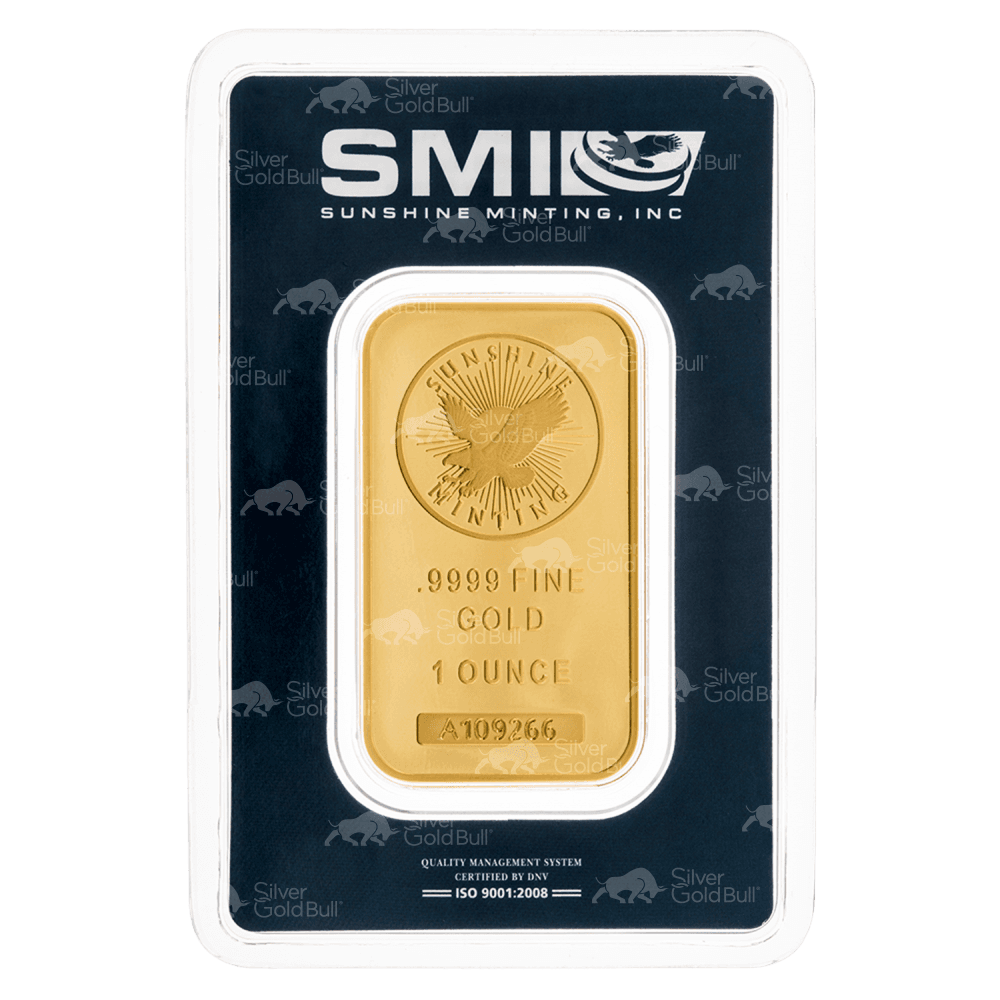 1 Oz Sunshine Gold Bar (New w/ Assay)
