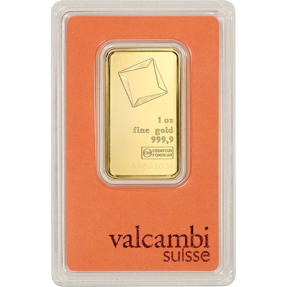 1 Oz Valcambi Gold Bar (New w/Assay)