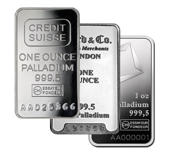 1 Oz Palladium Bar (Sealed, Varied Condition) Random Mints