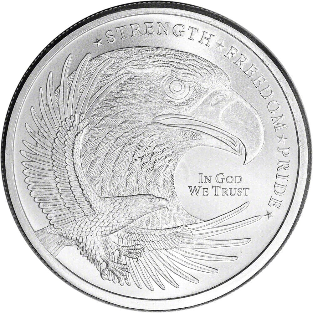 1 Oz GSM Eagle Silver Round (New, BU)