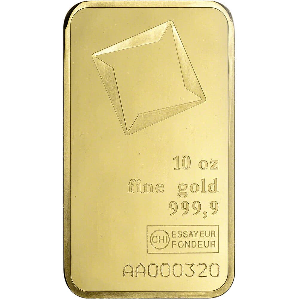 10 Oz Valcambi Gold Bar (New w/Assay)