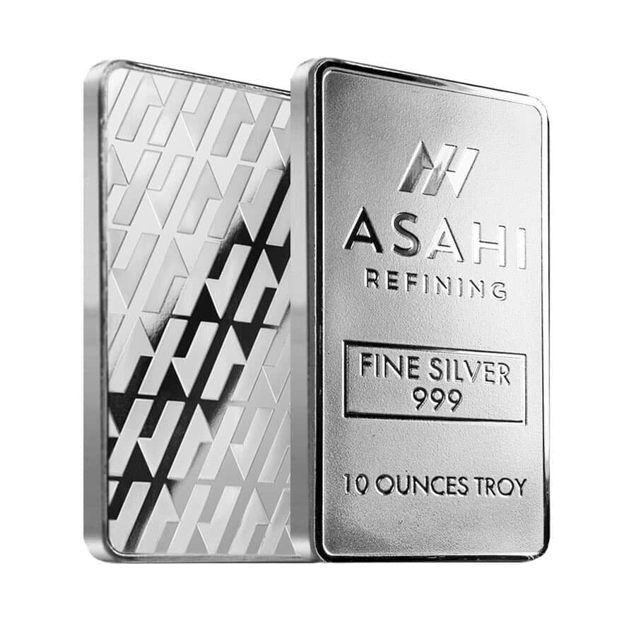 10 Oz ASAHI Silver Bar .999 Fine (New)