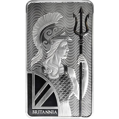 100 Oz (Special) British Silver Britannia Bar .999 Fine (New)