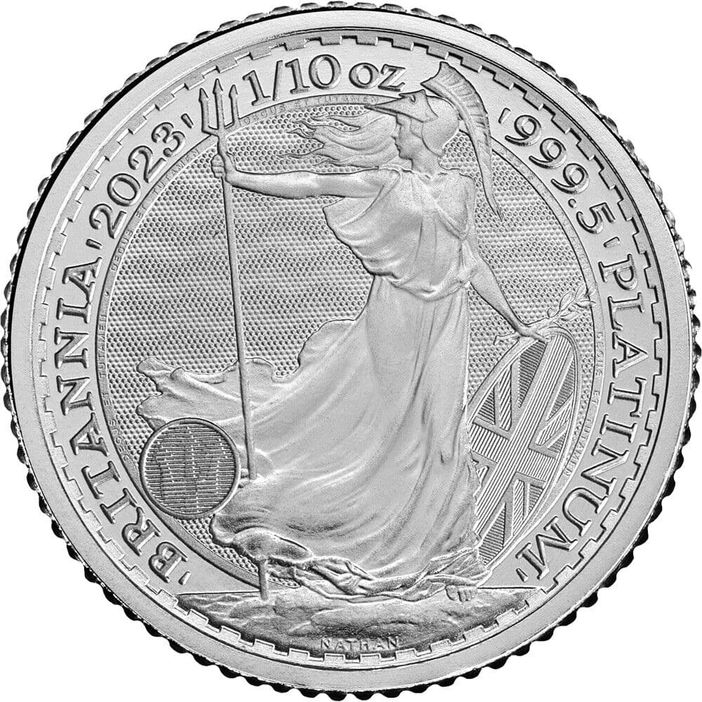2023 1/10 Oz British Platinum Britannia Coin (BU)