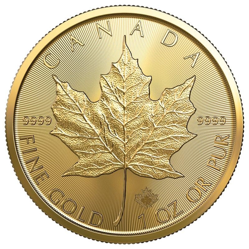 2023 1 Oz Canadian Gold Maple Leaf Coin (BU)