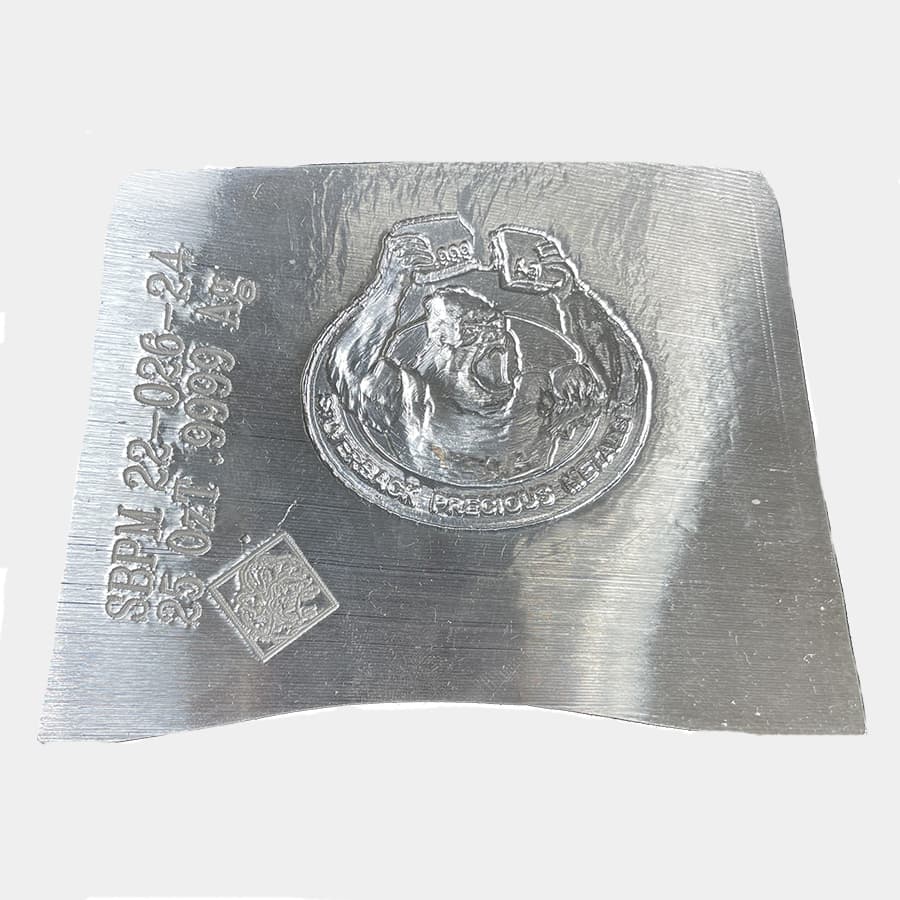 25 Oz Silver SilverBack Slice (Sliced Off Comex Bars) .999+ Fine (New)