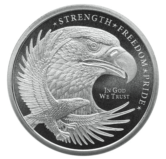 1/4 oz GSM Eagle Silver Round .999 Fine (New)