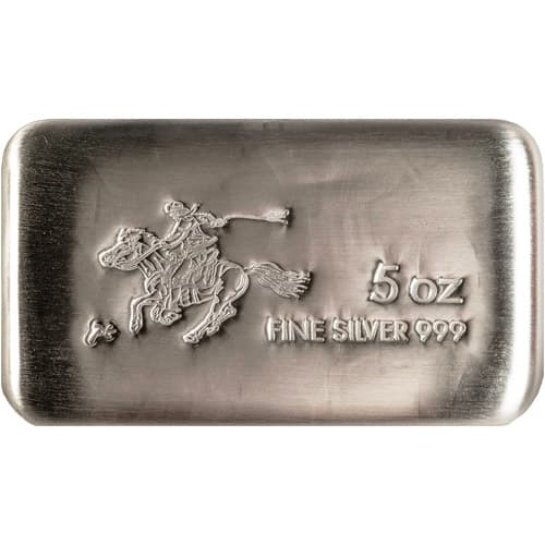 5 Oz SilverTowne Pony Express Bar (BU, New)