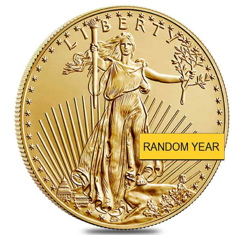 1 Oz (Random Year) American Gold Eagle Coin
