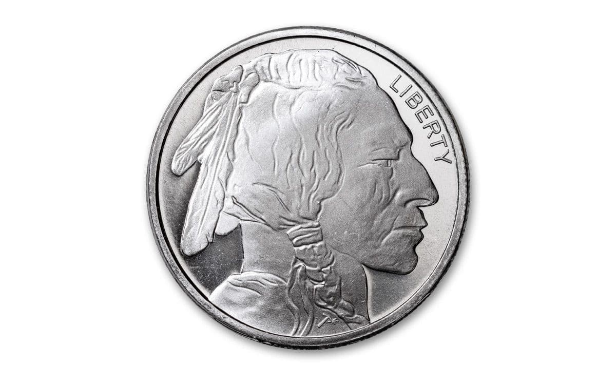 1/2 Oz SilverTowne Buffalo Silver Round .999 Fine (BU, New)