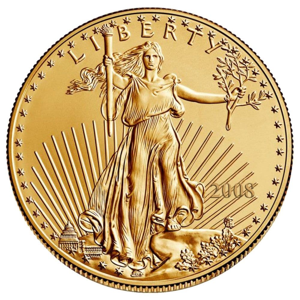 2008 1 oz Gold American Eagle Coin BU