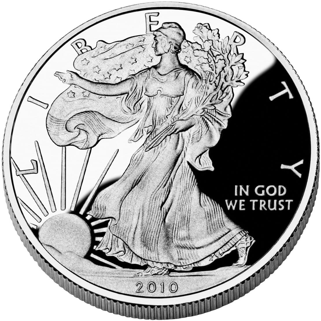2010-W 1 oz American Silver Eagle Proof Coin w/Box & COA