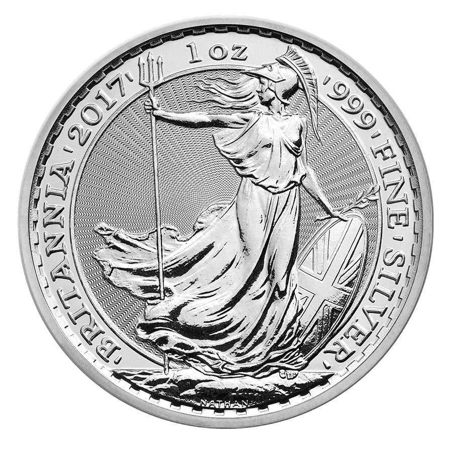 2017 1 oz Silver Britannia Coin BU