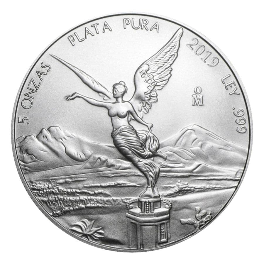 2019 Mexican Libertad Silver Coin 5 oz 
