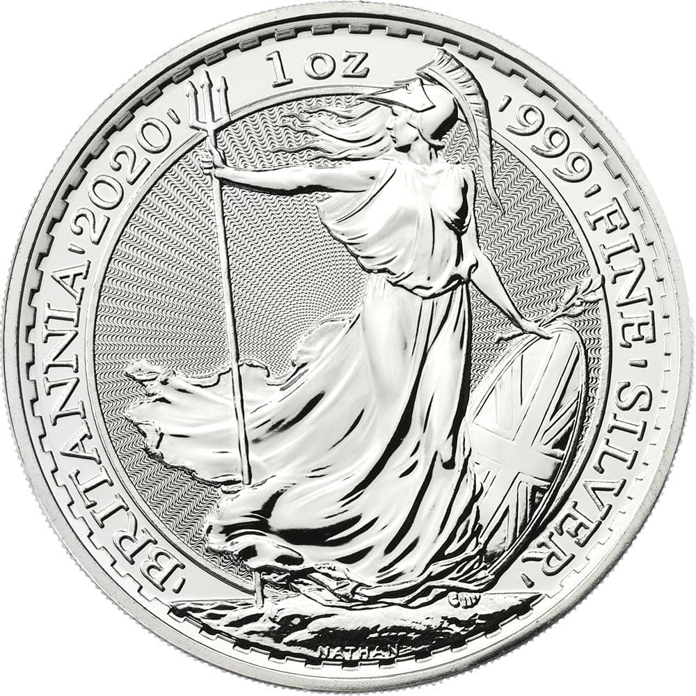 2020 1 oz Silver Britannia Coin BU