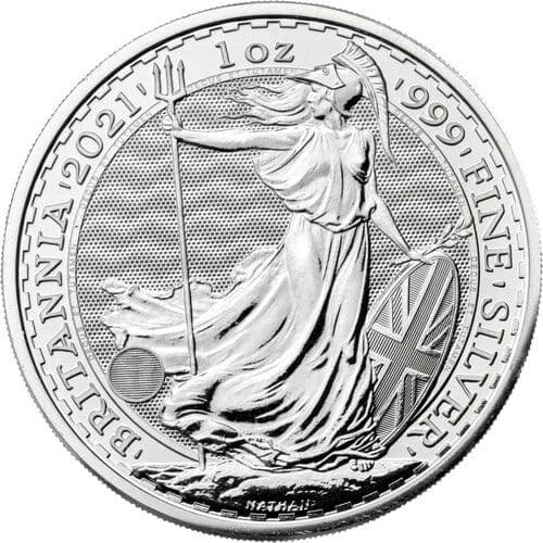 2021 1 oz Silver Britannia Coin BU