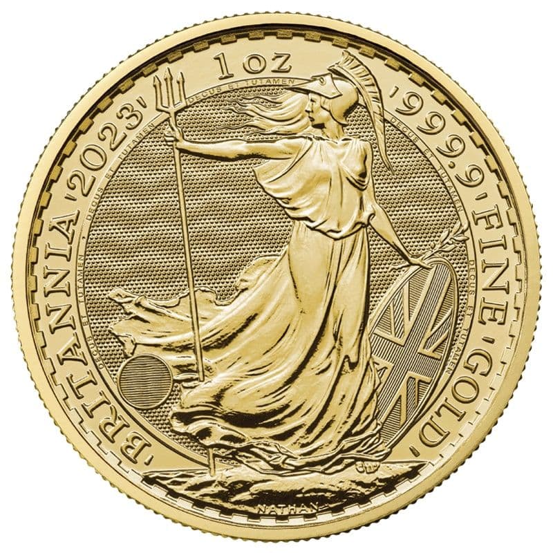 2023 1 oz Gold Britannia Coin BU (King Charles III)