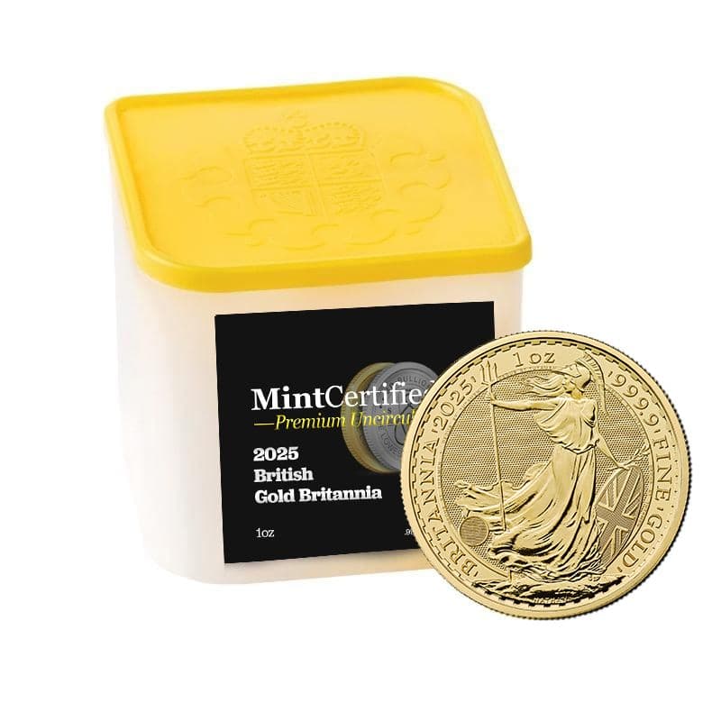 2025 1 oz Gold Britannia MintCertified™ Premium Uncirculated | Sealed Tube