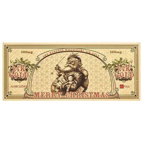 1/10 Gram Gold Aurum Santa Bucks Note (24K)