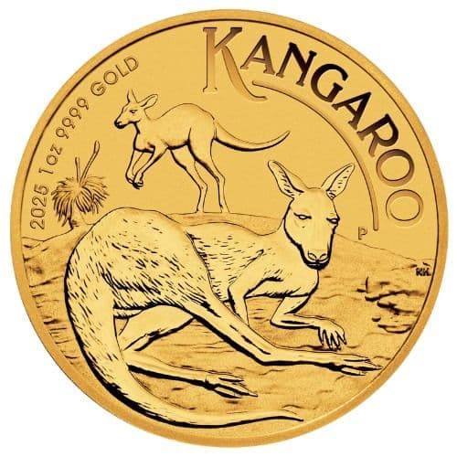 2025 1 oz Australian Gold Kangaroo Coin BU