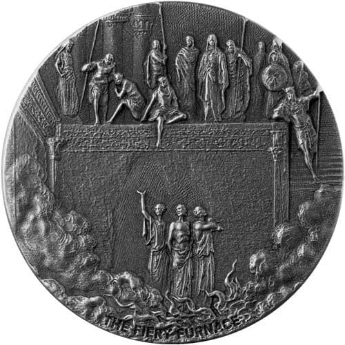 2020 2 oz Fiery Furnace Biblical Silver Coin Series