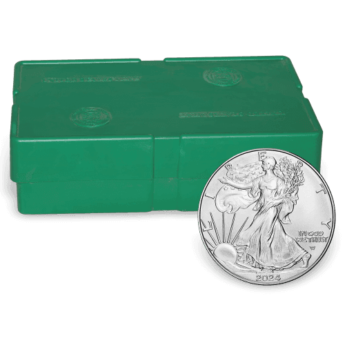Monster Box of 500 x 1 oz 2024 American Eagle Silver Coins | United States Mint