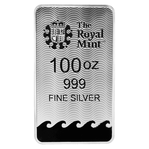 100 oz Britannia Silver Bar | The Royal Mint