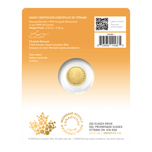 1/10 oz 2024 The Majestic Polar Bears First Strike Gold Coin | Royal Canadian Mint