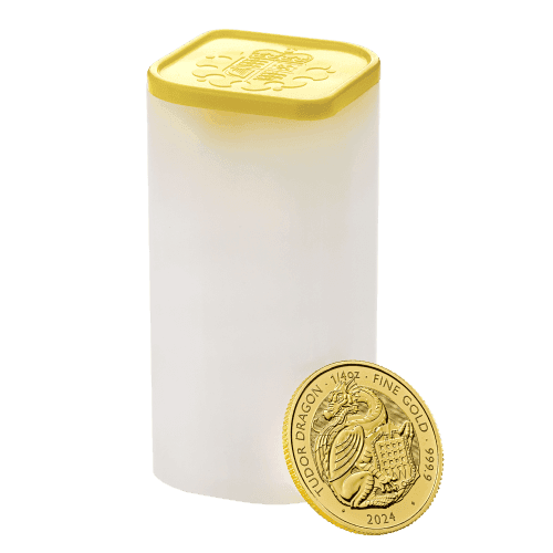 1/4 oz 2024 Tudor Beasts: Dragon Gold Coin | The Royal Mint