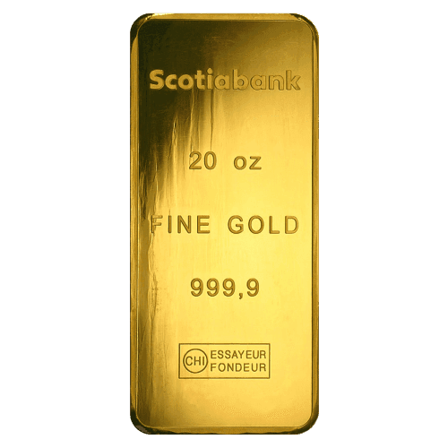 20 oz Scotiabank Gold Bar