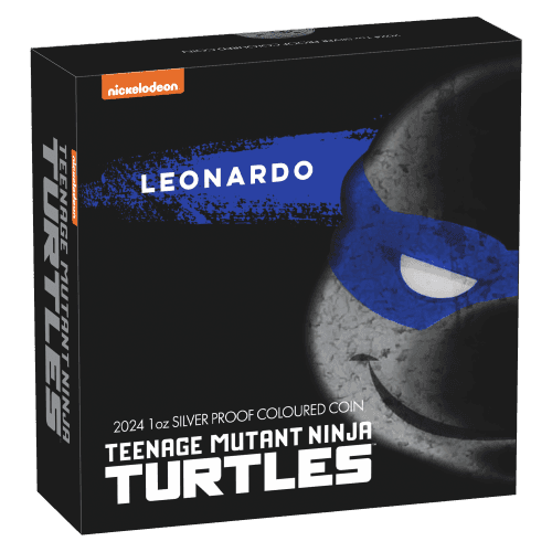 1 oz 2024 Teenage Mutant Ninja Turtles: Leonardo Colourized Proof Silver Coin | Perth Mint