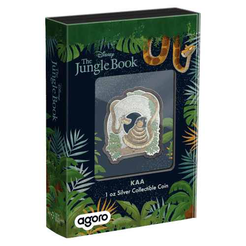 1 oz 2025 The Jungle Book Lunar Year of the Snake: Kaa Silver Coin | Agoro by New Zealand Mint