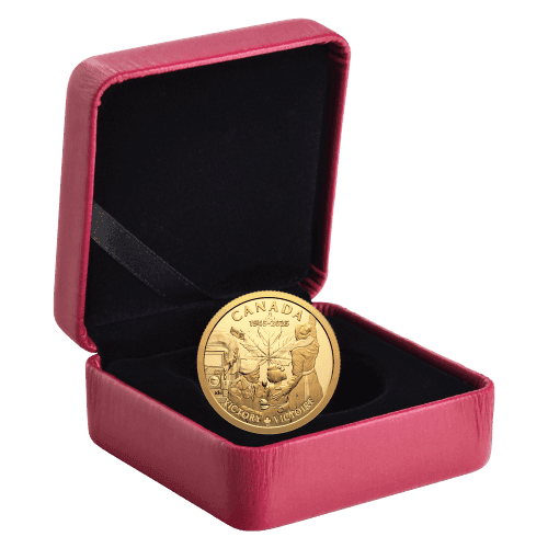 1/4 oz 2025 80th Anniversary of the End of the Second World War in Europe Proof Gold Coin | Royal Canadian Mint