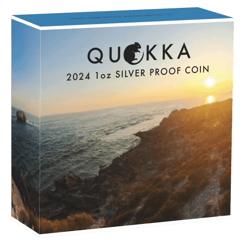1 oz 2024 Australian Quokka Colourized Proof Silver Coin | Perth Mint