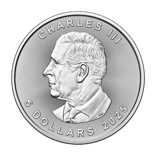 Tube of 25 x 1 oz 2025 Canadian Maple Leaf Silver Coins | Royal Canadian Mint