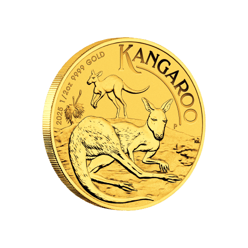 1/2 oz 2025 Australian Kangaroo Gold Coin | Perth Mint
